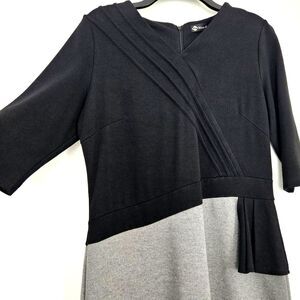 NICE FOREVER Dress Womens 12 Gray Black Below the Knee Semi-Formal